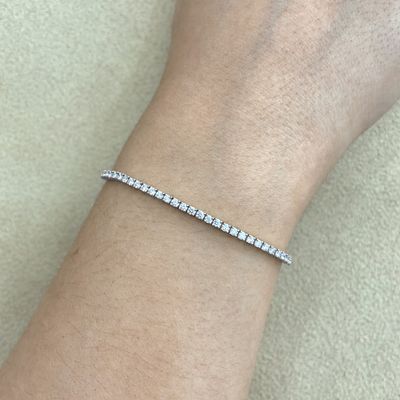 2 mm Tennis Diamond Bracelet