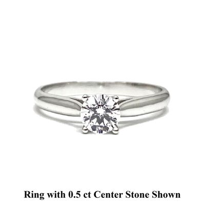 GIA Certified 0.3 ct to 1 ct, Four Prongs Diamond Engagement Ring