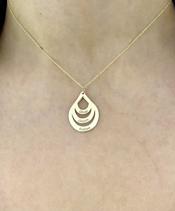 Personalized Multi-Pear Necklace