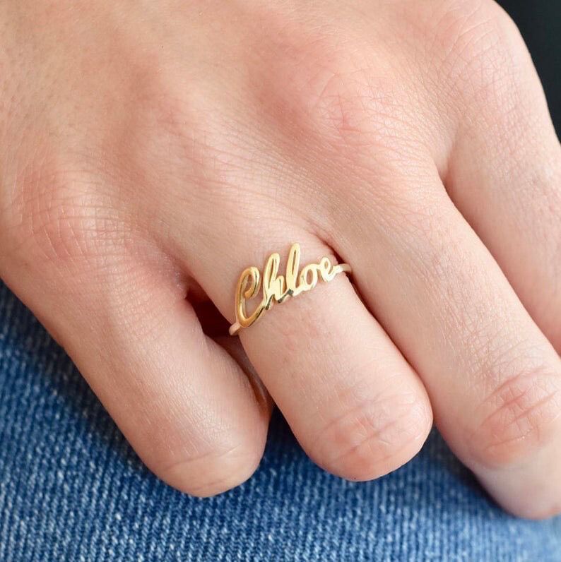 Personalised Name Ring