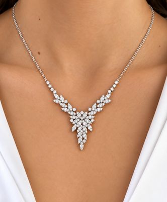 Multi-Marquise Diamond Necklace