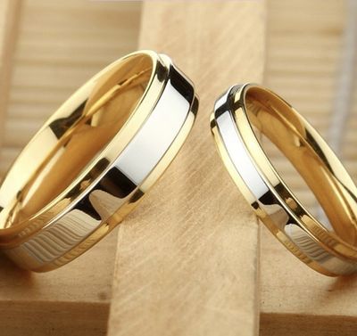 White and Yellow Gold Wedding Bands