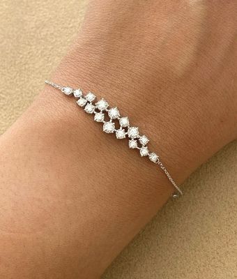 Cluster Diamond Bracelet