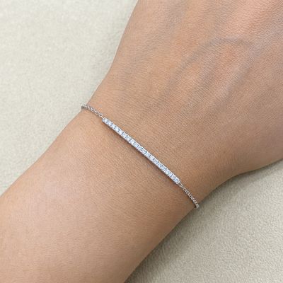1.9 mm Bar Diamond Bracelet