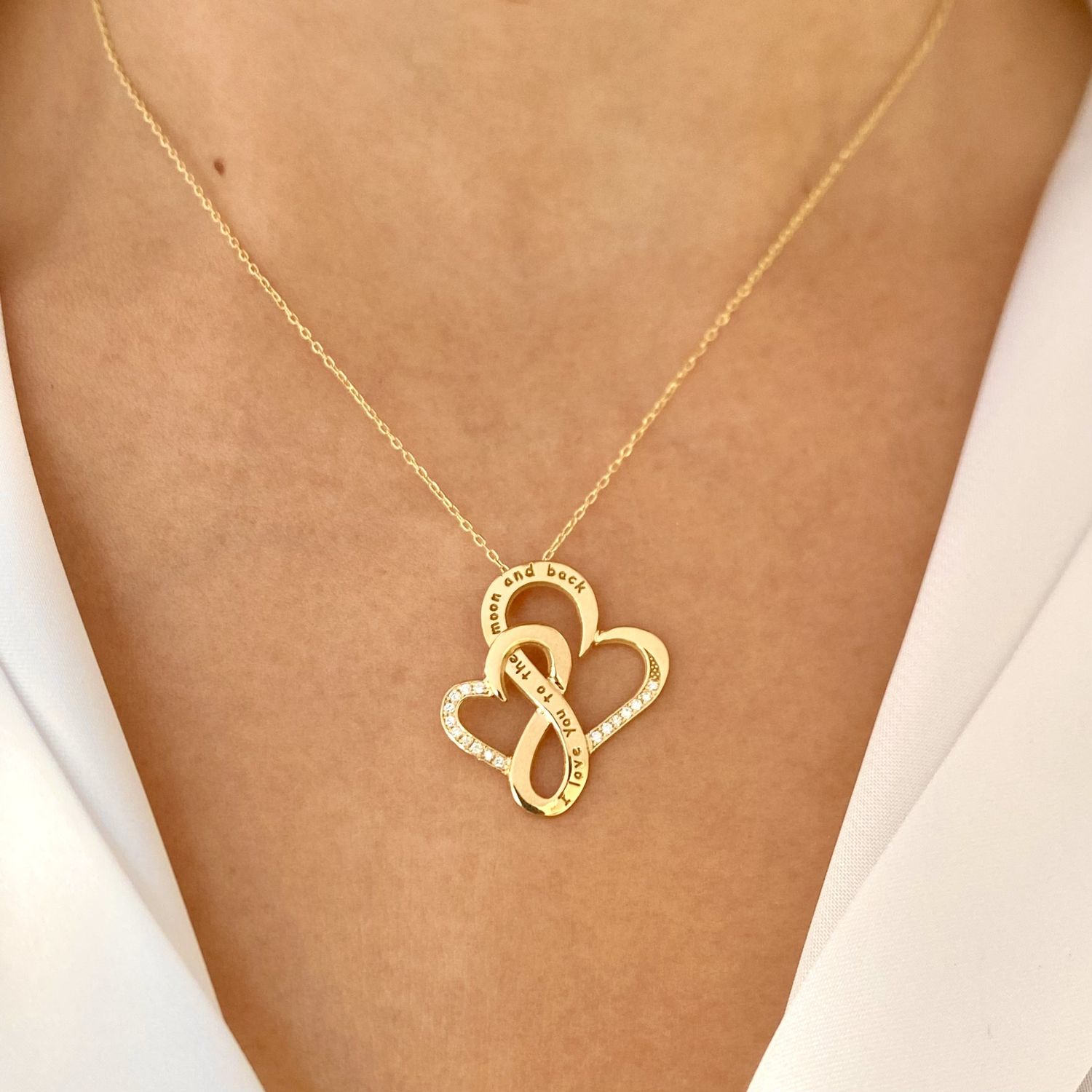 Medium Size "Forever One" Version One, Diamond Necklace