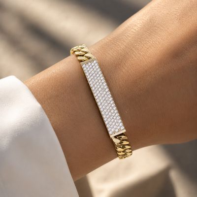 Five Row Bar Diamond Bracelet