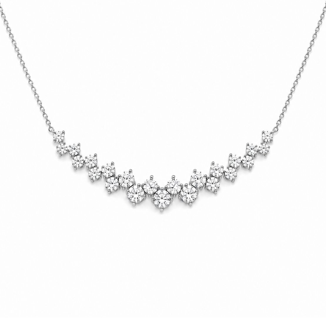 Cluster Diamond Necklace