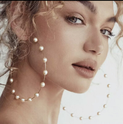 Big Hoops: Pearls for the Girls