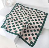 Pink &amp; Green Polka Dot Neck Scarf