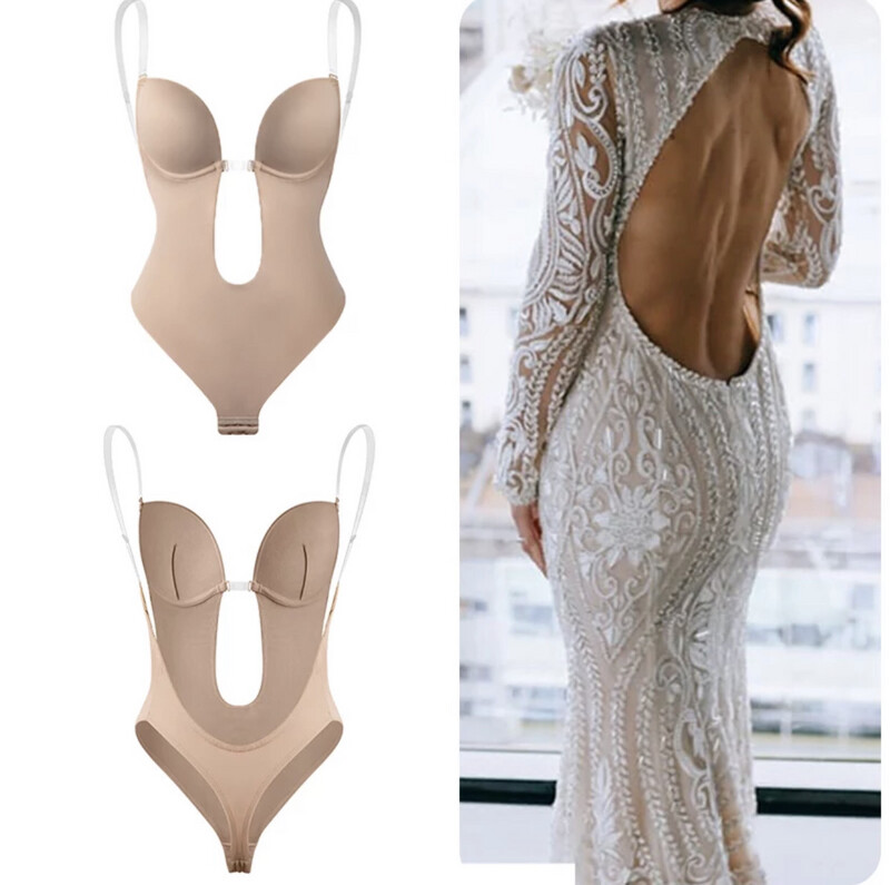 Plunge Backless Bra Shapewear