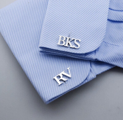 Monogrammed Cufflinks With Initials