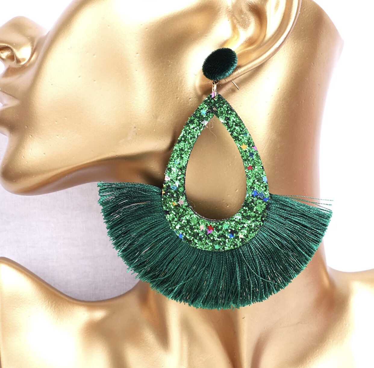 Farrah Fringe Cutout Earrings