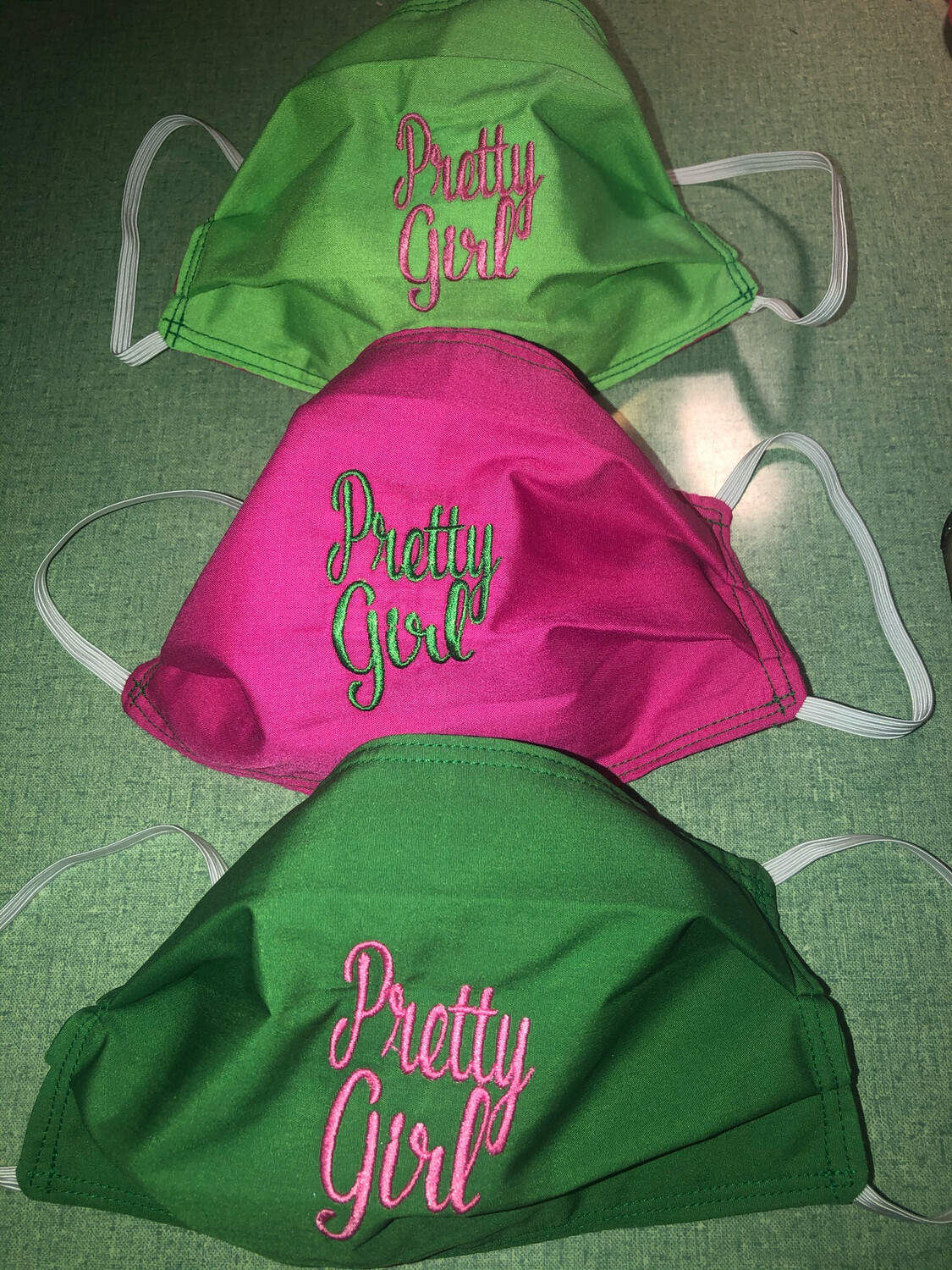 “Pretty Girl” Embroidery Facemask