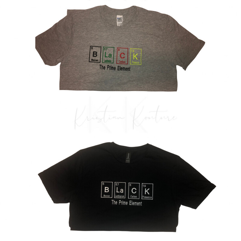 The Prime Element Tee - Black History Periodic Table 