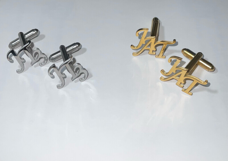 Monogrammed Cufflinks With Initials