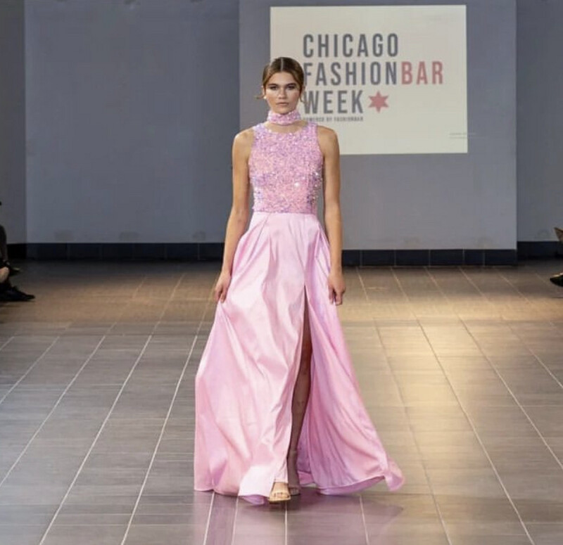 Hannah High Slit Gown