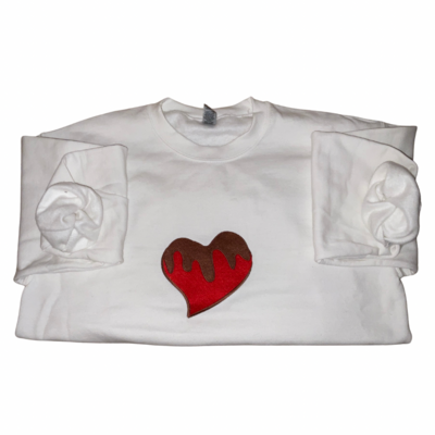 Embroidered Chocolate Covered Heart Sweatshirt