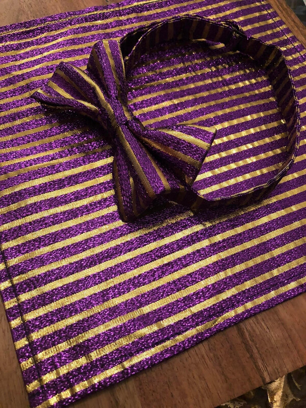 Men’s Bow Tie Pocket Square Set
