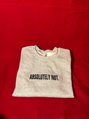 ABSOLUTELY NOT - Embroidered Sweatshirt 