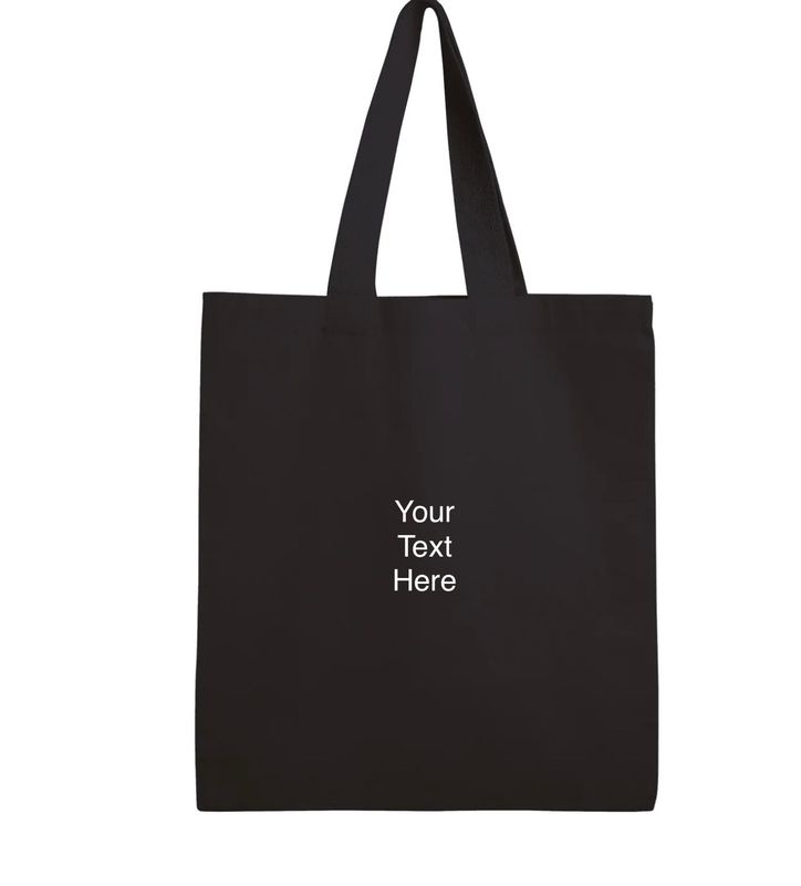 Custom Embroidered 100% Cotton Canvas Tote Bag