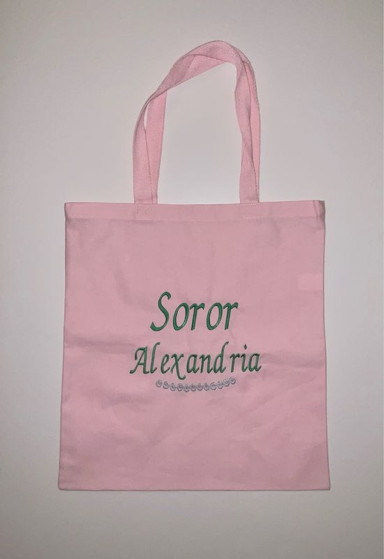 Personalized Sorority Soror Tote Bag 