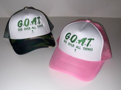 G.O.A.T. Embroidered Trucker Hat 