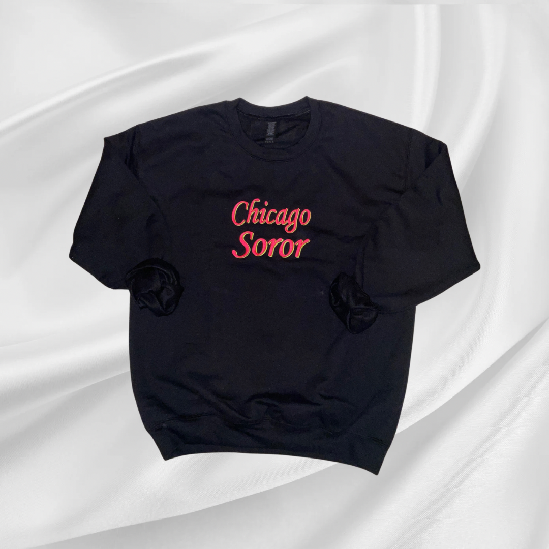 Chicago Soror Embroidered Sweatshirt