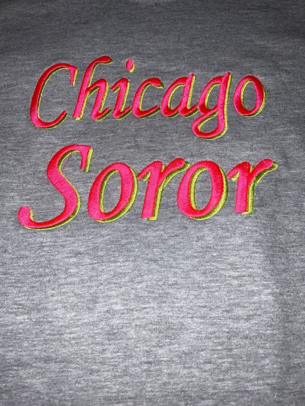 Chicago Soror Embroidered Sweatshirt