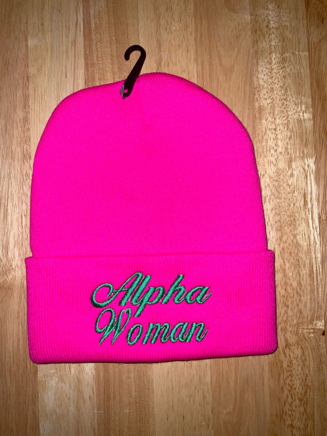 Alpha Woman Embroidered Beanie 