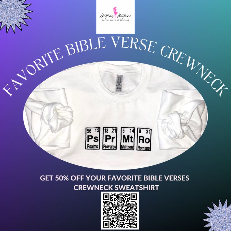 Favorite Bible Verse | Embroidered Sweatshirt
