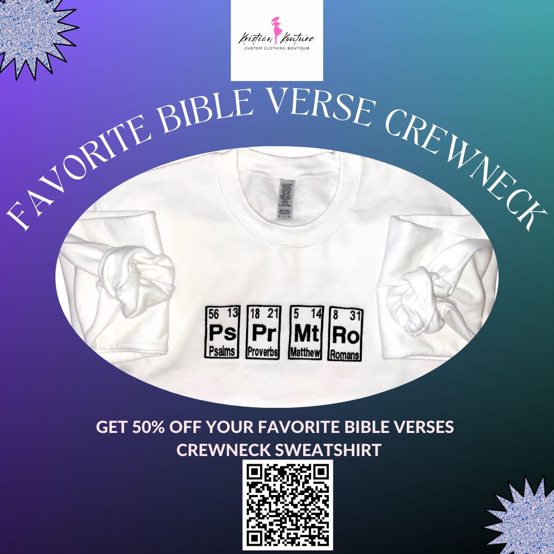 Favorite Bible Verse | Embroidered Sweatshirt