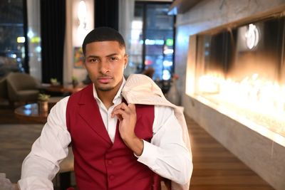 Men’s Custom Wool 2 piece Vest and Pants Set | Kristian Kouture 