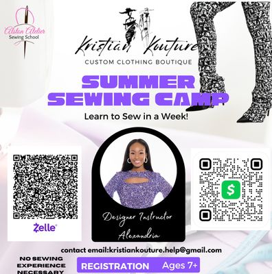 Summer Sewing Camp- DAILY RATE