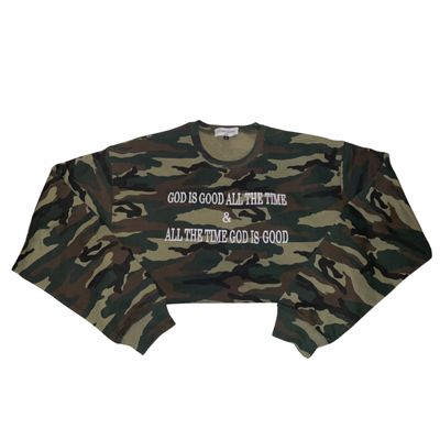 GOD IS GOOD ALL THE TIME CAMOUFLAGE SEPARATES