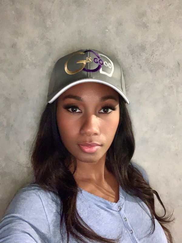 God is Good Tri-color Baseball Cap- Grey 