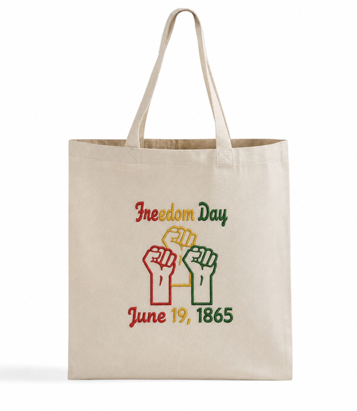 Juneteenth Freedom Day Canvas Tote