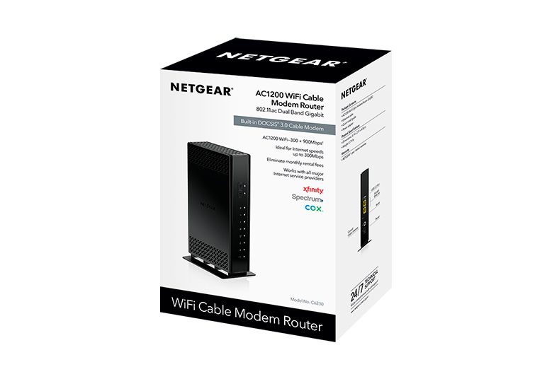 NETGEAR DOCSIS® 3.0 1.2Gbps Two-in-one Cable Modem + WiFi Router