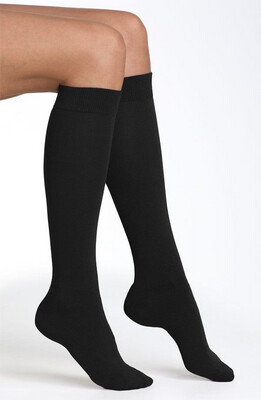 Black Knee High Socks