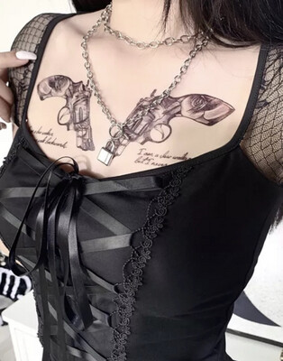 Lace Up Gothic Top