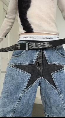 Star Acid Wash Shorts