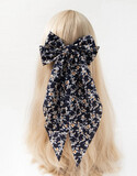 French Floral Bow Clip