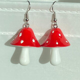 Nymph mushroom earrings