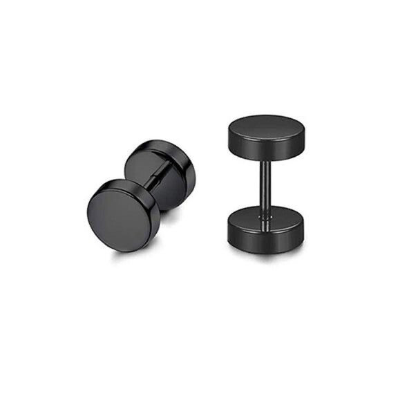 8mm Dumbbell Earrings