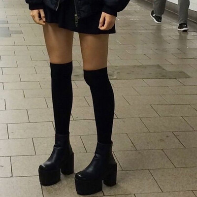 Black High Socks