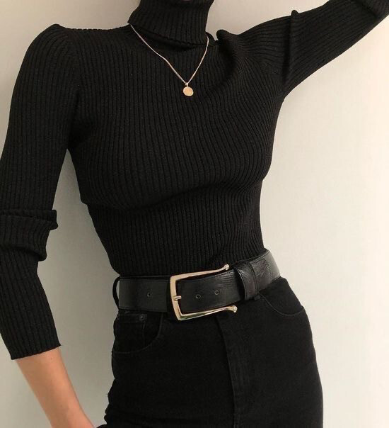 Basic Black Turtle Neck