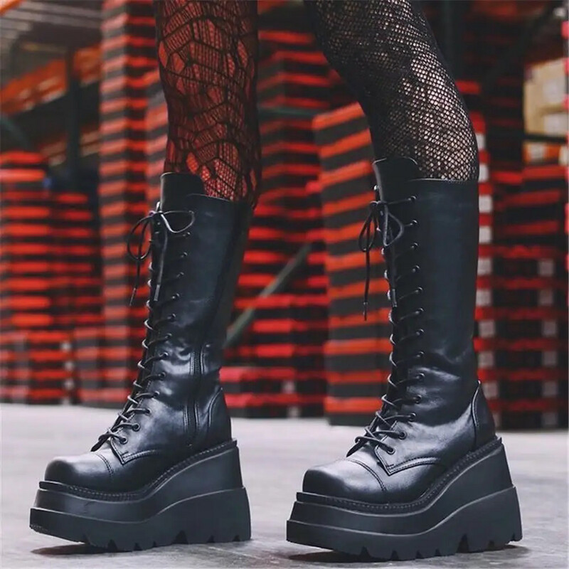 Lace up Platform Boots