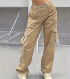 Baggy Khaki Cargo Pants