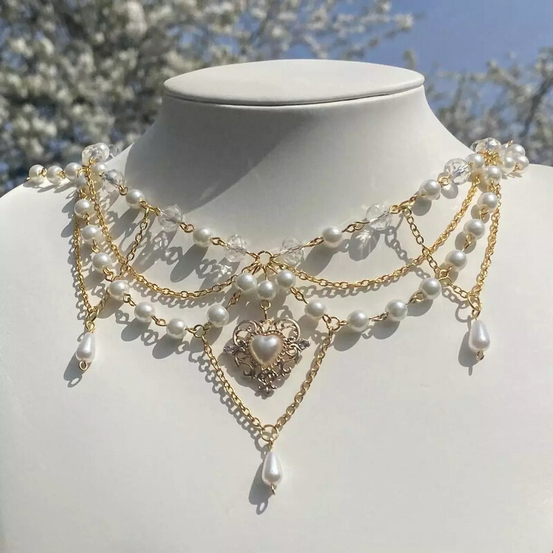 Golden Heart Handmade Necklace