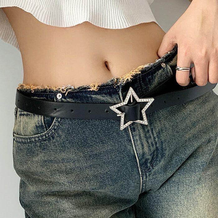 Rhinestone Star Belt 