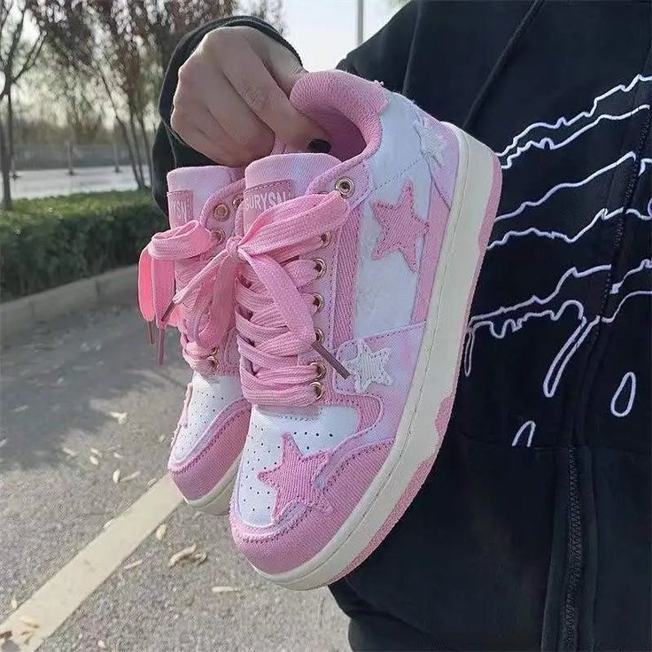 Pink Star Sneakers